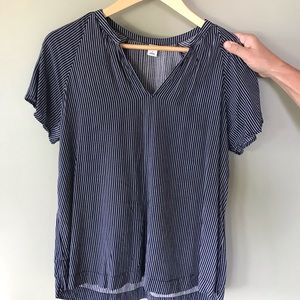 Old Navy Blue and Grey Striped Tunic